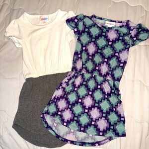 LuLaRoe Girls Sz 2 dress bundle, NWOT
